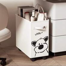 1 件带轮储物车，带可拆卸箱，3 层滚动整理器，适用于桌下/宿舍/办公室 - 节省空间的移动架子，母亲节和父亲节的实用礼物