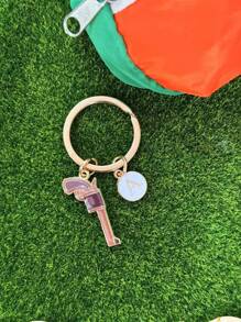 Personalized Cowgirl Keychain Gift - Brown - View 7