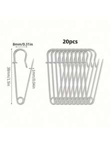 10 件套不锈钢别针 - 耐用、尺寸多样、弹簧锁别针套装，适用于缝纫、绗缝、毛毯、DIY 时尚、家居装饰和工艺品 - 多功能缝纫配件 服装配件 衣服别针 包饰背包 学校办公室配件 衬衫夹克珠宝 圣诞节万圣节衣服别针 有趣可爱的教师礼物