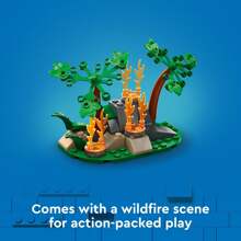 LEGO 城市消防救援飞机玩具 - 男孩和女孩积木玩具套装，适合 6 岁及以上儿童 - 角色扮演游戏 - 生日礼物 - 60413 - 60413 - 查看 6