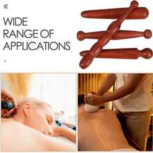 纯天然木质按摩棒一件套 - 用于放松、缓解疲劳、放松足部经络的多功能木质工具、穴位按摩器工具、穴位按摩器、自我按摩工具释放工具和深层肌肉按摩棒 - 彩色 - 查看 10