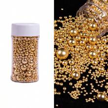 蛋糕装饰配件，DIY蛋糕装饰，混合尺寸白珍珠。适用于装饰生日蛋糕、甜甜圈、纸杯蛋糕、冰淇淋和饼干，是婚礼、派对、情人节、万圣节、圣诞节和其他场合的理想装饰用品。 - 彩色 - 查看 43