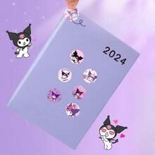 Sanrio Stickers Hello Kitty My Melody Cinnamoroll Kuromi 500pcs Cartoon Cute Decoration Children's Stickers Handbook Reward Gift Seal Girl Stickers Long Roll Holiday Gift