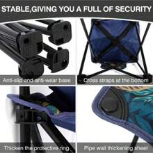 1 件户外折叠椅、钓鱼椅、烧烤便携式椅子、露营、野餐、艺术素描椅 - 轻巧紧凑的设计、坚固的框架、牛津布座垫 - 适合户外、露营、海滩、钓鱼、后院 - 背包旅行、野餐、家用 - 易于折叠和携带、露营家具、野餐必备、人体工程学设计、耐用的布艺椅（颜色和款式随机）