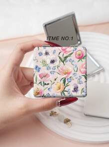 1pc Countryside Style Portable Vanity Mirror, Foldable Lightweight Ultra-Thin Handheld Mirror, PU Leather, Suitable For Multiple Scenarios And All People, Foldable Compact Mirror For Carrying,Makeup,Cheap,Room Decor,Vanity,Travel,Bedroom,Makeup Accessories,Mirror,Vanity Mirror,Mini Mirror,Compact Mirror,Mirror Small,Hand Mirror - Multicolor - View 9