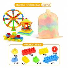 Children's Large Building Blocks Plastic Toy, DIY Assembly Early Education Puzzle Toy, Preschool Gift, Halloween, Christmas Gift - Multicolor - View 17