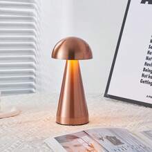 1pc Modern LED Mushroom Design USB Rechargeable Touch Control 3-Color Dimmable Lamp, Suitable For Living Room, Bedroom, Dining Room, Bar Decoration - Multicolor - View 6