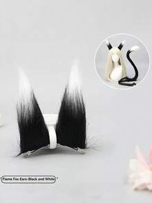 2pcs Cat Ear & Tail Decoration Props For Cosplay, Party Costume, Photography - Multicolor - View 19