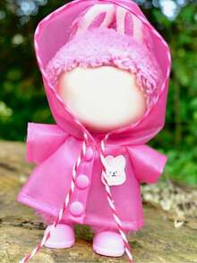 Roupas para Labubu 17cm Acessórios para Boneca Pingente Monstro Acessórios para Roupas Capa de Chuva Colorida de Verão V1 V2 V3 Pode Usar - Multicolorido - Ver 4