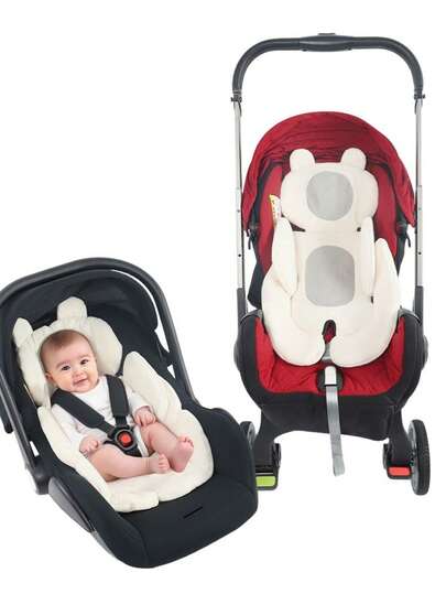 1pc Super Soft Stroller Seat Cushion, Suitable For Baby Highchair, Carrier, All Seasons