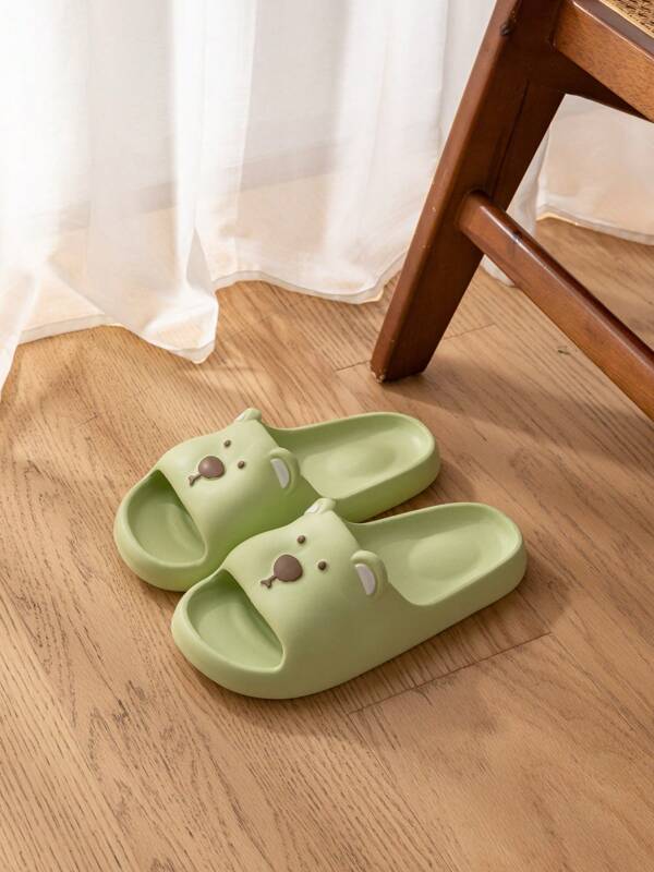 2024 Summer New EVA Cute Rabbit Pink Ladies Slippers, Adorable Anti-Slip Breathable Comfortable One-Piece