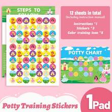 1pc Children's Potty Training Reward Sticker Chart, Toilet Habit Formation Stickers For Boys And Girls - Multicolor - View 17