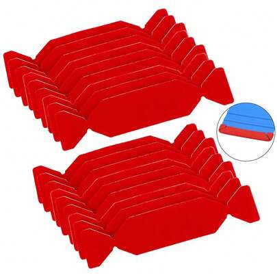 20 piezas escurridor de tela de fieltro para coche, raspador de envoltura de película de vinilo, fieltros reemplazables de microfibra sin arañazos para espátula de vinilo K8V2