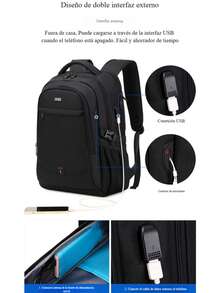 Large-Capacity Backpacks, Casual Backpacks, Multifunctional Computer Bags For Business Trips - Black - View 10