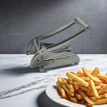 Stainless Steel Potato Slicer Vegetable Cutter Multi Functional Manual Fast Cutting Tool With 2 Blades Manual Fries Machine - 304不鏽鋼 - 查看 7