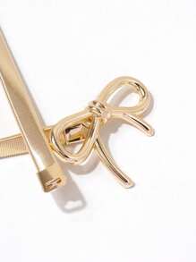 1 女孩百搭蝴蝶结松紧腰封小狗保持回到学校