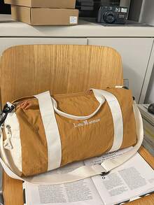 1pc Large Capacity Tote Bag, Fashion Gift, Suitable For Travel, School, Vacation Gym Bag Overnight Bag Large Tote Bag - Multicolor - View 6