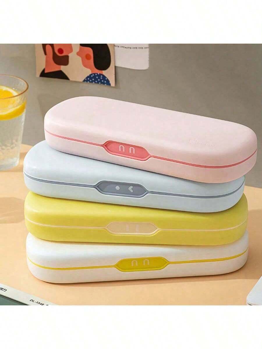 1 件马卡龙文具收纳盒铅笔盒防水磨砂学生铅笔盒男女通用多用途袋笔袋适合所有年龄段、Trousse 双隔层、Trousse、Trouse Scolaire、Pochette Plastique、Trouse Scolaire>Ecol、学校、用于学校用品、返校