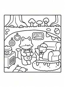 1 件小朋友：成人和青少年涂色书，超级可爱的舒适 Hygge 空间设计，适合放松。释放情绪，缓解焦虑 | 节日和特殊场合的理想礼物，开学礼物，Coco 礼物，适合女孩和男孩的玩具，青少年儿童玩具，Wyo 涂色书（默认不含记号笔）