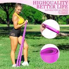 Pink Elastic Training Resistance Bands, Fitness Gym Home Workout Expander, Yoga Pull-Up Rubber Crossfit Training Equipment Yoga Resistance Bands - Multicolor - View 3