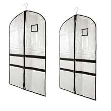 2 przezroczyste torby na ubrania do tańca z 4 kieszeniami, odpowiednie dla tancerzy; 40-calowe torby na stroje taneczne dla dzieci, odpowiednie do podróży i zawodów tanecznych; można w nich wieszać i przechowywać sukienki, mundury itp.; czarne, pyłoszczelne torby wykonane z poliestru; 1 bardzo duża, gruba torba przeciwkurzowa; torba do przechowywania spódniczek do tańca dla dziewcząt - Czarne - Zobacz 15