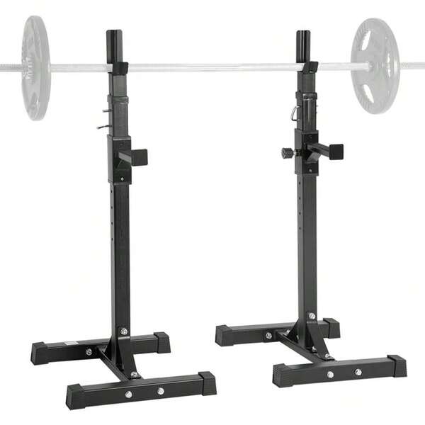 Squat Rack Adjustable Barbell Bench Press Stands Portable Barbell Rack
