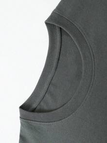 Shadow Graphic T Shirts For Men, 100 Percent Cotton Oversized T Shirt, Dark Aesthetic Punk Camisetas Para Hombre - 灰色 - 查看 4