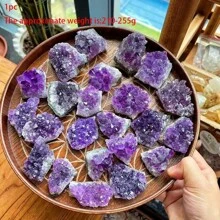 1pc Natural Purple Amethyst Cluster Geode, Aromatherapy Diffuser Crystal, Home Decor Stone, DIY Jewelry Crafts, Festival Party, Specimen Collection, Brings Luck Healing Crystal, Meditation Yoga Healing Stone, Best Festival Gift