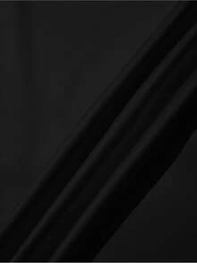 男士黑暗武士恶魔印花抽绳连帽衫，超酷街头必备，秋季 - 黑色 - 查看 5