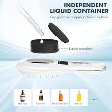 New Electric Facial Beauty Device, 3D Facial Massage Roller, Dual Roller Design, 360° Rotation, High-Frequency Vibration, With Base, 1200mAh Battery, Visual Display Screen, Daily Skincare Beauty Tool, Holiday Gift - White - View 10