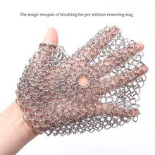 2pcs Stainless Steel Pot Cleaning Brush, Steel Wire Dish Brush, Pot Brush, Kitchen Supplies, Stainless Steel Pot Cleaning Net, Pot Cleaning Net, Metal Round Ring Net, Cleaning Pot Brush Net, Suitable For Various Steamers, Pots, Woks, Sinks - Multicolor - View 8