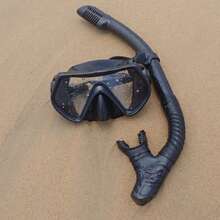 2pcs Couple's Snorkeling Set - Anti - Fog Diving Masks & Dry Snorkels For Romantic Underwater Adventures-Pink - Đen + Hồng - Xem 5