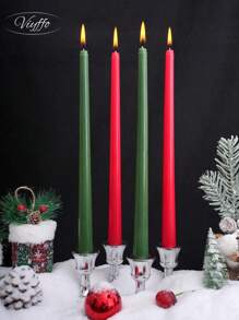 4pcs/Gradient Color Candle Set For Wedding, Festival, Candlelight Dinner, Home Decoration ,Customized Candles Are The Best Gift For Mothers And Loved Ones,30.5cm Long Pole Candle,Room Decor,Gifts Birthday Graduation