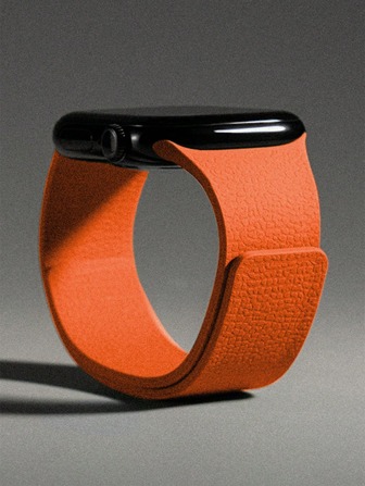 1 st. unisex magnetiskt klockarmband i silikon med litchitextur, kompatibelt med 42 mm, 38 mm, 40 mm, 41 mm, 44 mm, 45 mm, 46 mm, 49 mm. Modernt ersättningsarmband för smartklocka för serie Ultra2, Ultra SE2, SE 11, 10, 9, 8, 7, 6, 5, 4, 3, 2, 1.