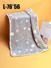 1pc Pet Bath Towel Mat, Quick Drying, Absorbent, Non-Shedding, Thick, Microfiber Cat Dog Pet Towel