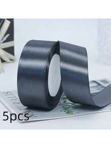 5 卷 4 厘米手工玫瑰缎带，婚礼椅装饰，礼盒包装，花卉丝带，彩虹色，毕业派对，单身派对，蝴蝶结制作 - 彩色 - 查看 27