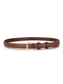 Casual Fashion Versatile Solid Color Buckle Belt, Random Delivery Fall, Autumn, Halloween - Coffee Brown - View 11