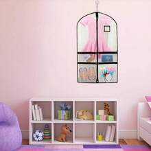 2 przezroczyste torby na ubrania do tańca z 4 kieszeniami, odpowiednie dla tancerzy; 40-calowe torby na stroje taneczne dla dzieci, odpowiednie do podróży i zawodów tanecznych; można w nich wieszać i przechowywać sukienki, mundury itp.; czarne, pyłoszczelne torby wykonane z poliestru; 1 bardzo duża, gruba torba przeciwkurzowa; torba do przechowywania spódniczek do tańca dla dziewcząt - Czarne - Zobacz 10