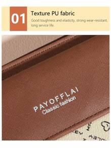 Classic Wallet - European Business Style, Zipper Closure Design, Double-Layer Structure, Card Slot Hidden Compartment And Photo Bag - Durable Nylon Lining, Black With Gold Accents - Perfect Gift For Valentine's Day, Mother's Day, Father's Day - 白色 - 查看 6