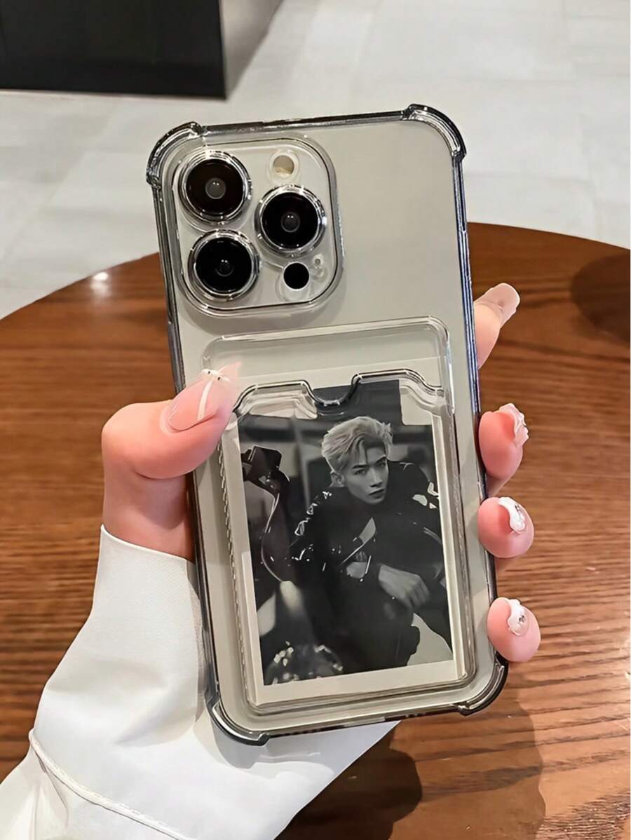 Transparent Four-Corner Anti-Fall Phone Case Suitable For Compatible With Iphone16, 15, 14, 13, 12, 11, PRO MAX