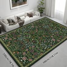 1pc Luxurious Floral Bohemian Area Rug, European And American Minimalist Classical Botanical Elements Rectangle Plush Soft Washable Area Rug, Suitable For Outdoor, Entryway, Living Room, Bedroom, Laundry Room, Bathroom, Game Room, All Season Large Size Wall-To-Wall Home Decor Carpet - Multicolor - View 11