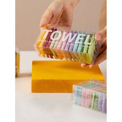 Compressed Disposable Washcloths Travel Portable Facial Cleansing Towel Thickened Wet And Dry Dual-Use Travel Essentials Travel Accessories Compact And Portable Honeymoon Use Compressed Disposable Washcloths Travel Portable Facial Cleansing Towel Travel Holiday Essentials,Disposable Compressed Face Towel, Expanding To About 24cm*30cm When Exposed To Water.