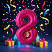 40 Inch Magenta Color Number Balloons, Large Foil Polyester Balloons For Birthday Party Decorations, Suitable For Birthday Theme Parties And Events, Anniversary Celebrations, Graduation Ceremonies, Valentine's Day, Baby Showers, Home Decor Room Background Decorations - Hot Pink - View 16