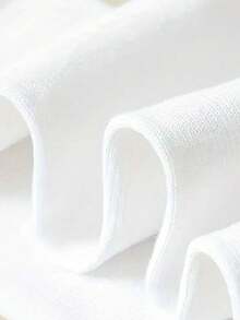 1 par de meias femininas brancas confortáveis, macias, versáteis, modernas, casuais para o dia a dia, estilo universitário