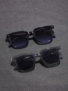 2pcs Transparent Gray and Gray Blue Combination