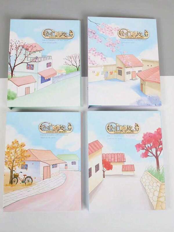 1 pieza Libro de recuerdos de estudiante con hojas sueltas de 16K/32K, libro de recuerdos de graduación, registro de amistad entre estudiantes y maestros, bloc de notas, regalo de graduación, color aleatorio
