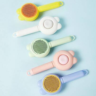 PETSIN 猫刷脱毛梳子淋浴按摩宠物刷去除猫兔狗松散毛发美容用品