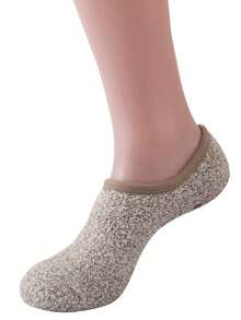 1 Pair Of Women's Coral Fleece Warm Floor Socks, Unisex, With Underfoot Dot Rubber Non-Slip Socks, Non-Slip Knitted Fabric, Hand Washable, Winter Home Use Socks, Christmas Decoration Socks, Cozy - Multicolor - View 13