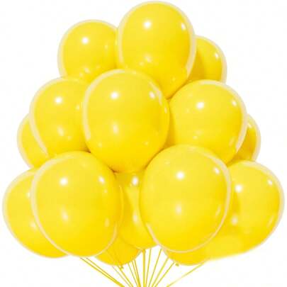 20/40/60pcs 10-Inch Yellow Balloons, Suitable For Gender Reveal Party, Bachelor/Bachelorette Party, Celebration Party, Birthday, Graduation, Independence Day Party, Bridal Shower, Christmas, Halloween, Valentine's Day, Mother's Day, Holiday Party Decoration, Carnival, Party Supplies