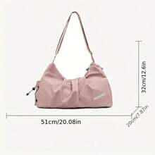 Yoga Bag For Women Yoga Bag For Women Fashion Sports Training Bag Short Luggage Bag Large Capacity Travel Bag Light Weight Travel Bag Storage Bag - 粉色 - 查看 8